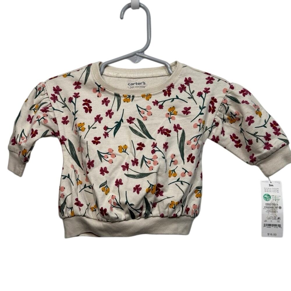 Carter’s 3 Month Floral Crew Neck